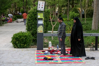 مسافران نوروزی در شهر تاریخی یزد