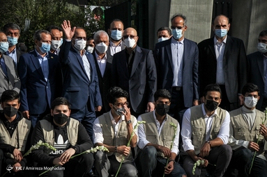 مراسم استقبال از دانشجویان دانشگاه تهران