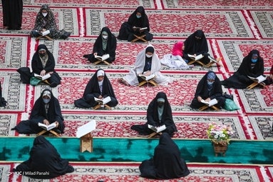 مراسم جزخوانی قرآن کریم در ماه مبارک رمضان - شیراز