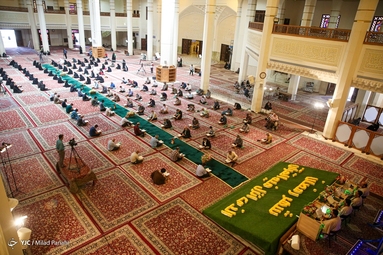 مراسم جزخوانی قرآن کریم در ماه مبارک رمضان - شیراز