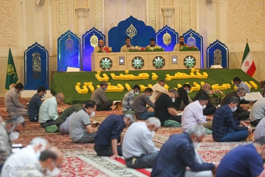 مراسم جزخوانی قرآن کریم در ماه مبارک رمضان - شیراز