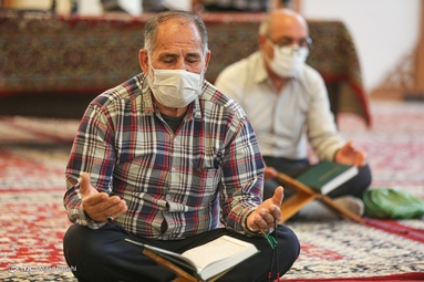 مراسم جزخوانی قرآن کریم در ماه مبارک رمضان - شیراز