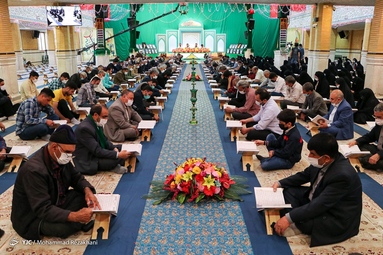 مراسم جمع خوانی قرآن کریم در ماه مبارک رمضان  - حسینیه اعظم زنجان