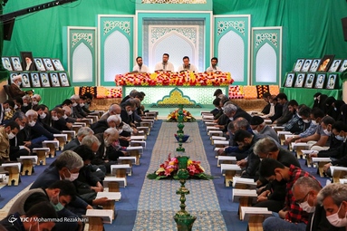 مراسم جمع خوانی قرآن کریم در ماه مبارک رمضان  - حسینیه اعظم زنجان