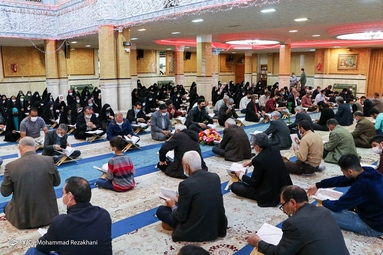مراسم جمع خوانی قرآن کریم در ماه مبارک رمضان  - حسینیه اعظم زنجان