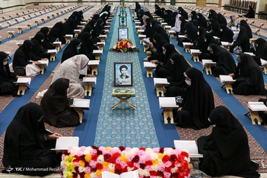 مراسم جمع خوانی قرآن کریم در ماه مبارک رمضان  - حسینیه اعظم زنجان