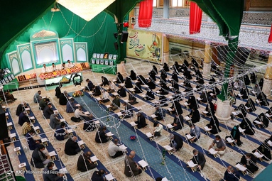 مراسم جمع خوانی قرآن کریم در ماه مبارک رمضان  - حسینیه اعظم زنجان
