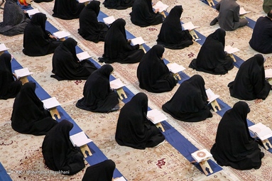 مراسم جمع خوانی قرآن کریم در ماه مبارک رمضان  - حسینیه اعظم زنجان