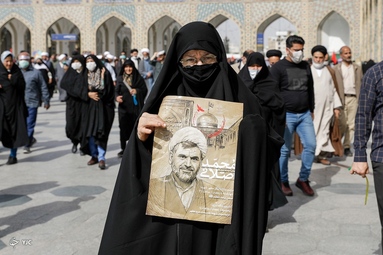 تشییع پیکر روحانی شهید «محمد اصلانی» - حرم رضوی