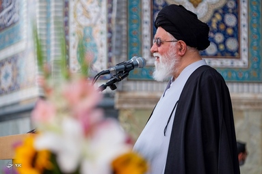 تشییع پیکر روحانی شهید «محمد اصلانی» - حرم رضوی