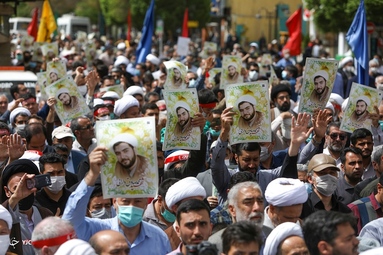 تشییع پیکر روحانی شهید «محمد صادق دارایی» - حرم مطهر رضوی