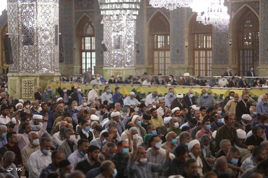 تشییع پیکر روحانی شهید «محمد صادق دارایی» - حرم مطهر رضوی
