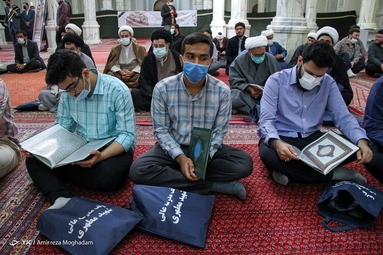 مراسم بزرگداشت شهدای رمضان حرم مطهر رضوی - مدرسه عالی شهید مطهری تهران
