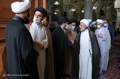 مراسم بزرگداشت شهدای رمضان حرم مطهر رضوی - مدرسه عالی شهید مطهری تهران