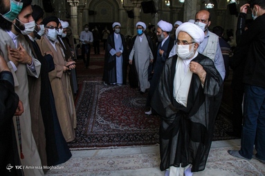مراسم بزرگداشت شهدای رمضان حرم مطهر رضوی - مدرسه عالی شهید مطهری تهران