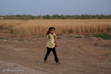 برگزاری آیین سنتی گرگیعان به مناسبت نیمه رمضان در روستای علوه از توابع اهواز - خوزستان