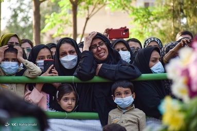مراسم تشییع و تدفین شهید گمنام - بوستان مؤیدی کرمان