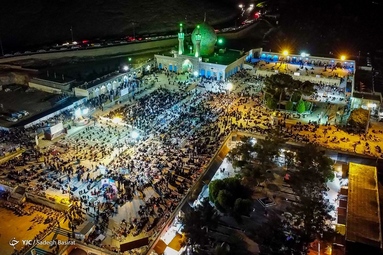 مراسم احیای شب قدر بیست و سوم ماه رمضان ۱۴۰۱ - حرم مطهر حضرت جعفر بن موسی کاظم معروف به «شاهرضا (ع)»