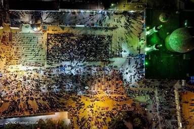 مراسم احیای شب قدر بیست و سوم ماه رمضان ۱۴۰۱ - حرم مطهر حضرت جعفر بن موسی کاظم معروف به «شاهرضا (ع)»