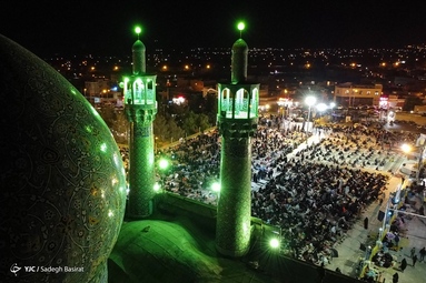 مراسم احیای شب قدر بیست و سوم ماه رمضان ۱۴۰۱ - حرم مطهر حضرت جعفر بن موسی کاظم معروف به «شاهرضا (ع)»