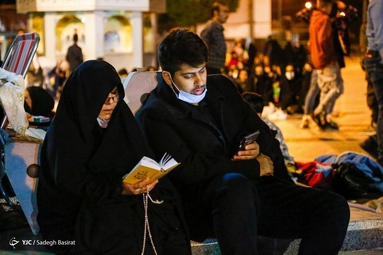 مراسم احیای شب قدر بیست و سوم ماه رمضان ۱۴۰۱ - حرم مطهر حضرت جعفر بن موسی کاظم معروف به «شاهرضا (ع)»