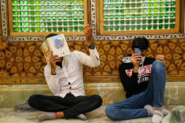 مراسم احیای شب قدر بیست و سوم ماه رمضان ۱۴۰۱ - حرم مطهر حضرت جعفر بن موسی کاظم معروف به «شاهرضا (ع)»
