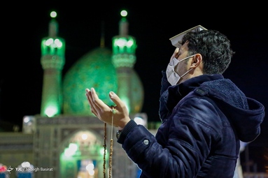 مراسم احیای شب قدر بیست و سوم ماه رمضان ۱۴۰۱ - حرم مطهر حضرت جعفر بن موسی کاظم معروف به «شاهرضا (ع)»