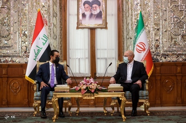 دیدار روسای مجلس ایران و عراق