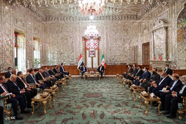 دیدار روسای مجلس ایران و عراق