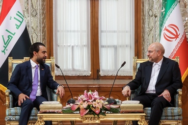 دیدار روسای مجلس ایران و عراق