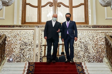 دیدار روسای مجلس ایران و عراق