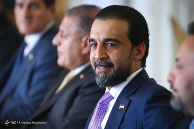 دیدار محمد الحلبوسی رئیس پارلمان عراق با حسین امیرعبداللهیان وزیر امورخارجه