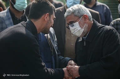 مراسم تشییع پیکر مرحوم «نادر طالب زاده»