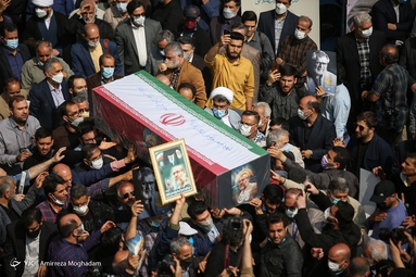 مراسم تشییع پیکر مرحوم «نادر طالب زاده»