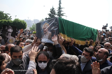مراسم تشییع پیکر مرحوم «نادر طالب زاده»