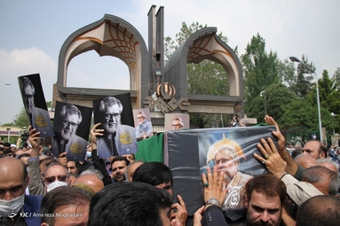 مراسم تشییع پیکر مرحوم «نادر طالب زاده»