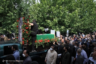مراسم تشییع پیکر مرحوم «نادر طالب زاده»