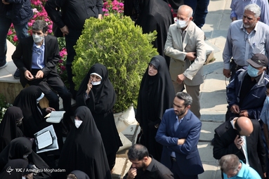 مراسم تشییع پیکر مرحوم «نادر طالب زاده»