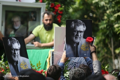 مراسم تشییع پیکر مرحوم «نادر طالب زاده»