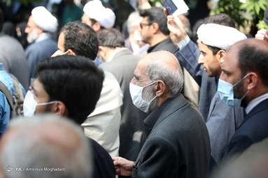 مراسم تشییع پیکر مرحوم «نادر طالب زاده»