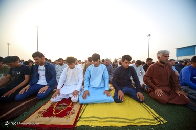 نماز عید و دید و بازدید اهل سنت - جزیره کیش
