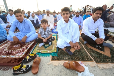 نماز عید و دید و بازدید اهل سنت - جزیره کیش