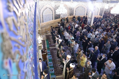 اقامه نماز عید سعید فطر - حرم مطهر رضوی