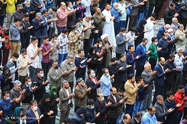 اقامه نماز عید سعید فطر - حرم مطهر رضوی