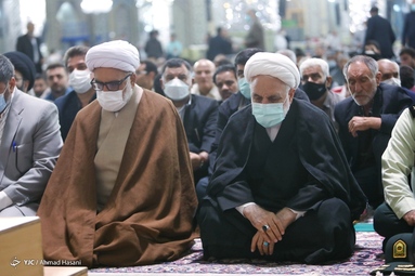 اقامه نماز عید سعید فطر - حرم مطهر رضوی