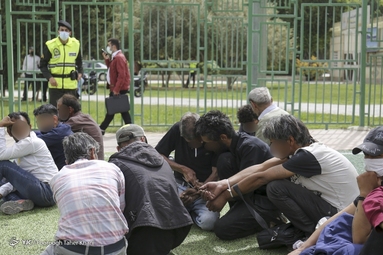 جمع آوری معتادان متجاهر محله شوش