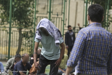 جمع آوری معتادان متجاهر محله شوش