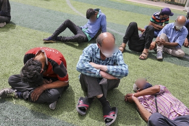 جمع آوری معتادان متجاهر محله شوش