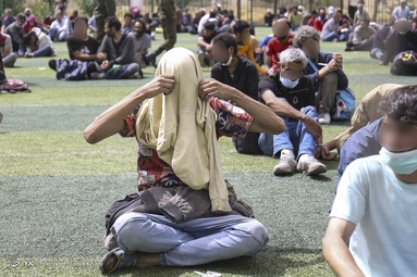 جمع آوری معتادان متجاهر محله شوش