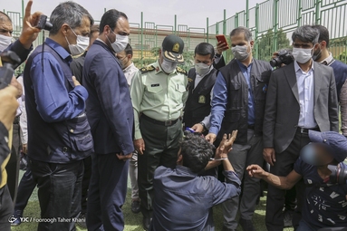 جمع آوری معتادان متجاهر محله شوش